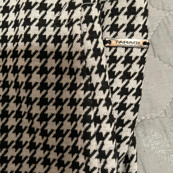 TAHARI~HOUNDSTOOTH~LEGGINGS~SMALL - Picture 4 of 6